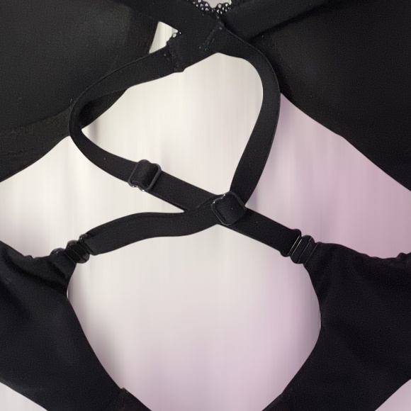 VGUC Victoria's Secret Black Body By Victoria Convertible Push Up Bra, 34C - Picture 4 of 8